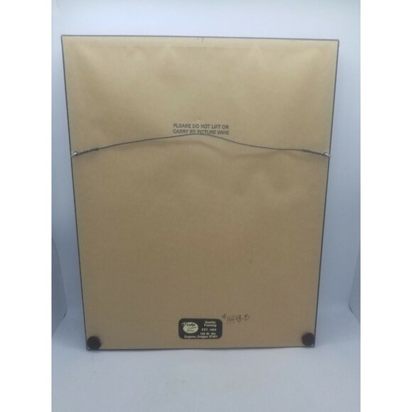 Ted DeGrazia Flower Girl Poncho Girl Finished Needlepoint Cross Stitch Framed - Picture 8 of 10